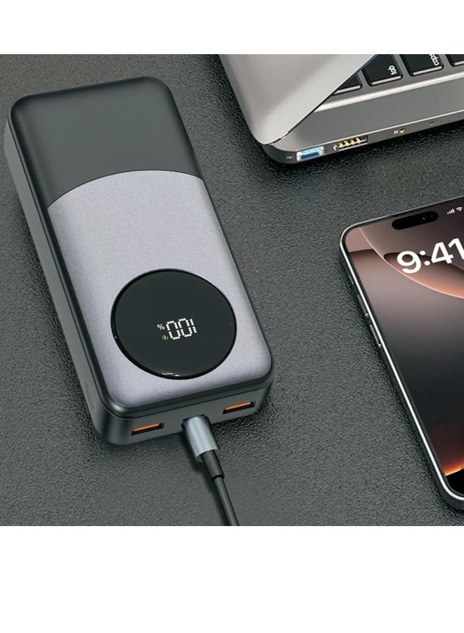 DG 20000mAh Wireless Power Bank with 22.5W PD Fast Charging – Lightweight Portable Charger Featuring USB-C & Dual USB-A Ports for Efficient Multi-Device Charging – Smart Compatibility with iPhone, Samsung, Huawei, Xiaomi & More – High-Capacity Wireless Power Bank - Image 2