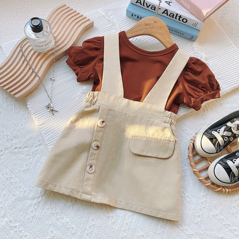 ChicPoint 2 Pcs 2-9years Girls Dress Suit - Image 1