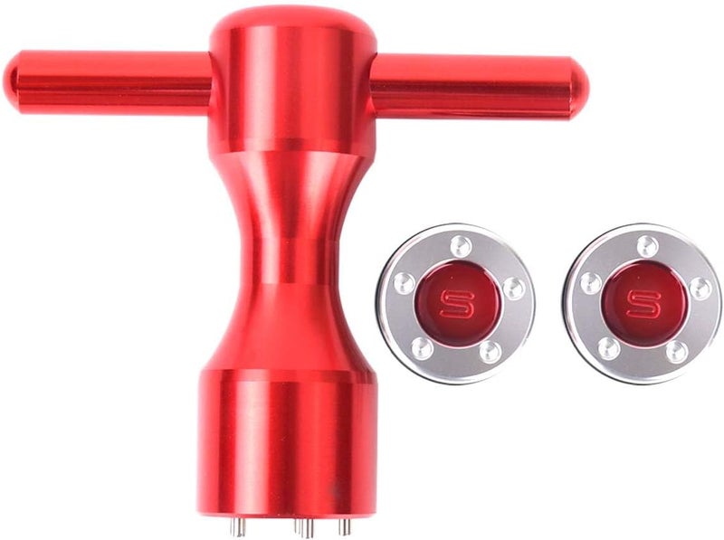 Hi-Star 2Pcs Golf Custom red Weights + Red Wrench for Titleist Scotty Cameron Putters - Image 1