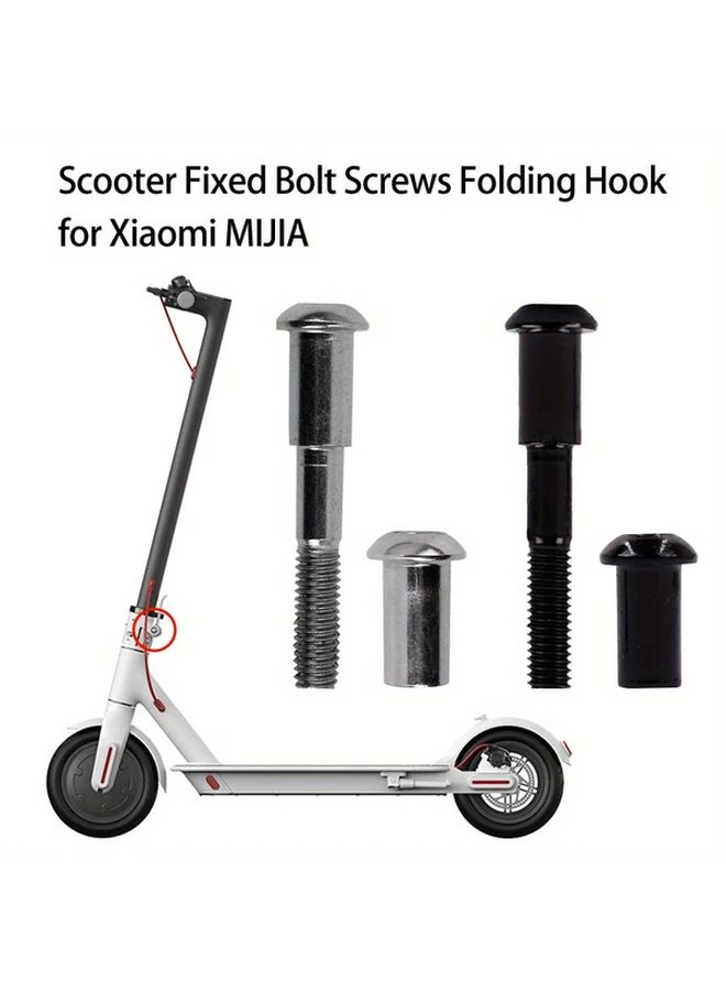 Black Folding Shaft Locking Screw Fixed Bolt Replacement Repair Tool For Electric Scooters - Image 2