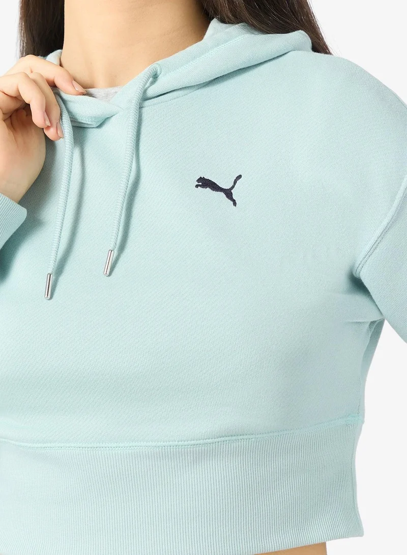 PUMA modern mint Essential Relaxed Graphic Hoodie for Women | Best Price UAE