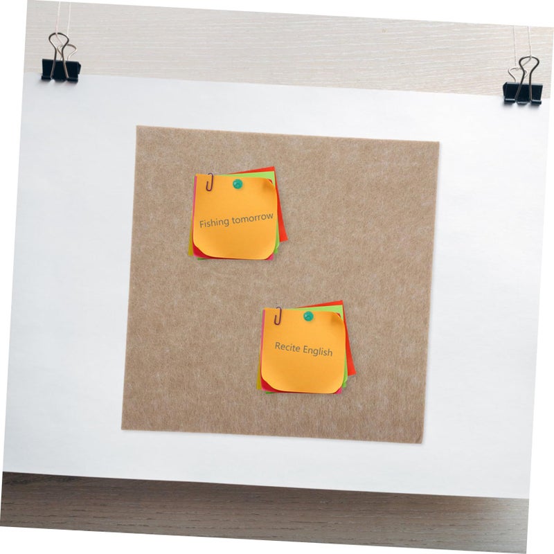 4PCS Felt Square Bulletin Board Tiles Wall Mounted Pin Memo Office Decor - Image 5