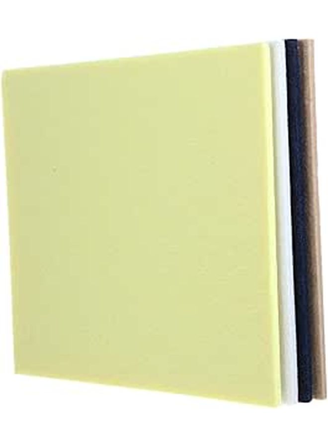 4PCS Felt Square Bulletin Board Tiles Wall Mounted Pin Memo Office Decor - Image 1