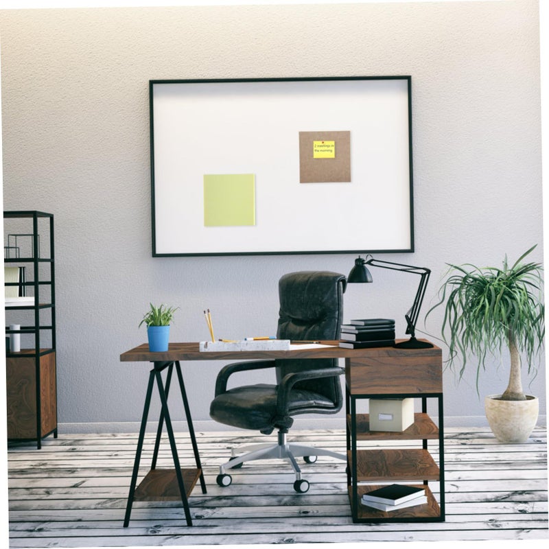 4PCS Felt Square Bulletin Board Tiles Wall Mounted Pin Memo Office Decor - Image 3