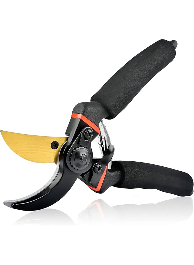 promass Pruning Shears for Gardening, Professional Bypass Pruning Shears and Micro-tip Garden Scissors, Sharp Stainless Steel Blade, Garden Clippers for Rose, Plant, Tree, Garden Fift - Image 1