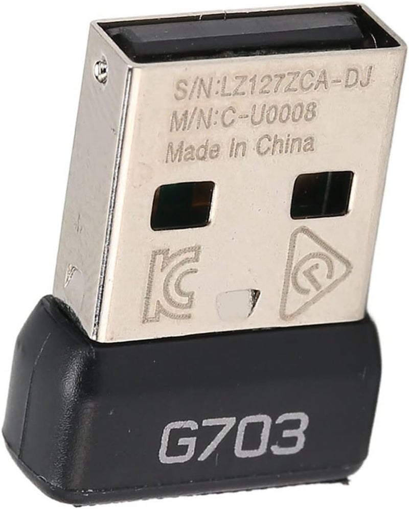 klarako Replacement USB Mouse Receiver, Mini 2.4G USB Mouse Adapter Stable Transmission Signal Durable ABS Metal Receiver Designed for G703 Lightspeed Home Office Traveling - Image 5