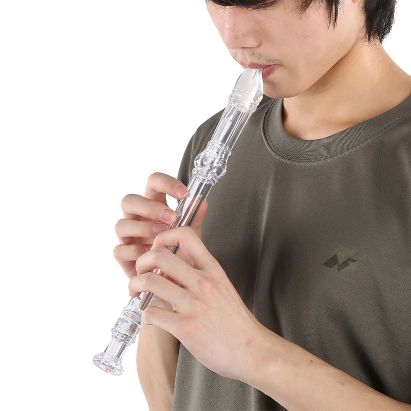 Clarinet 8 Hole G Key for Kid Early Education with Cleaning Rod Musical InstrumentTransparent - Image 4