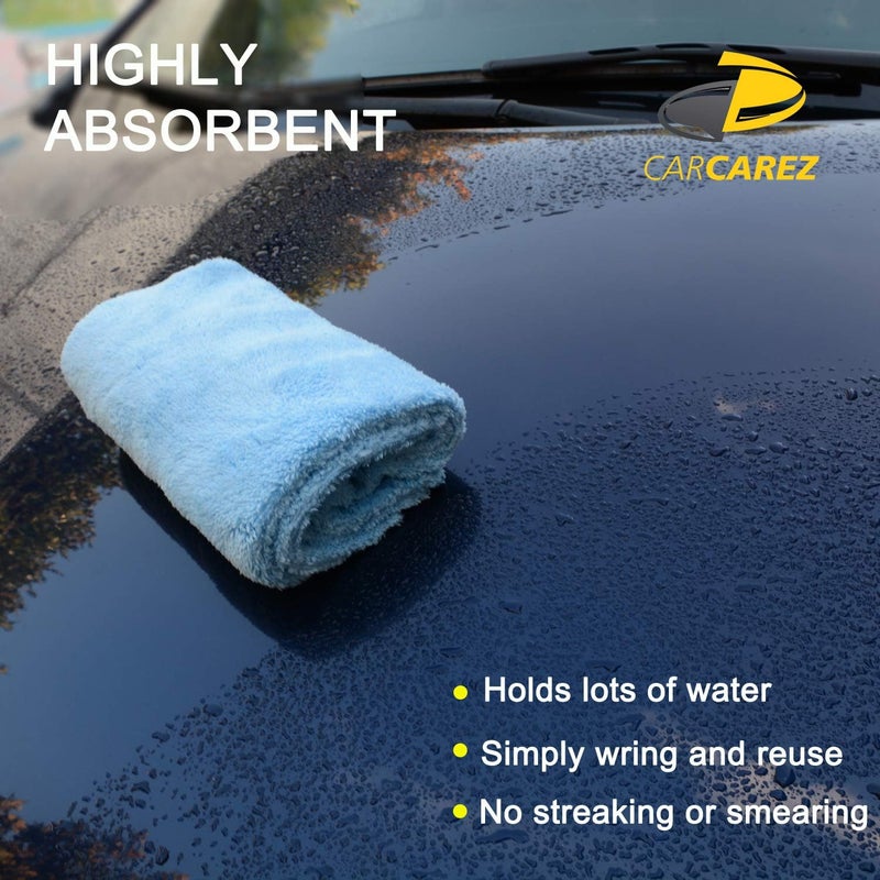 CARCAREZ Microfiber Towels for Cars, Car Drying Wash Detailing Towel with Plush Edgeless Microfiber Cloth (Multi) - Image 4