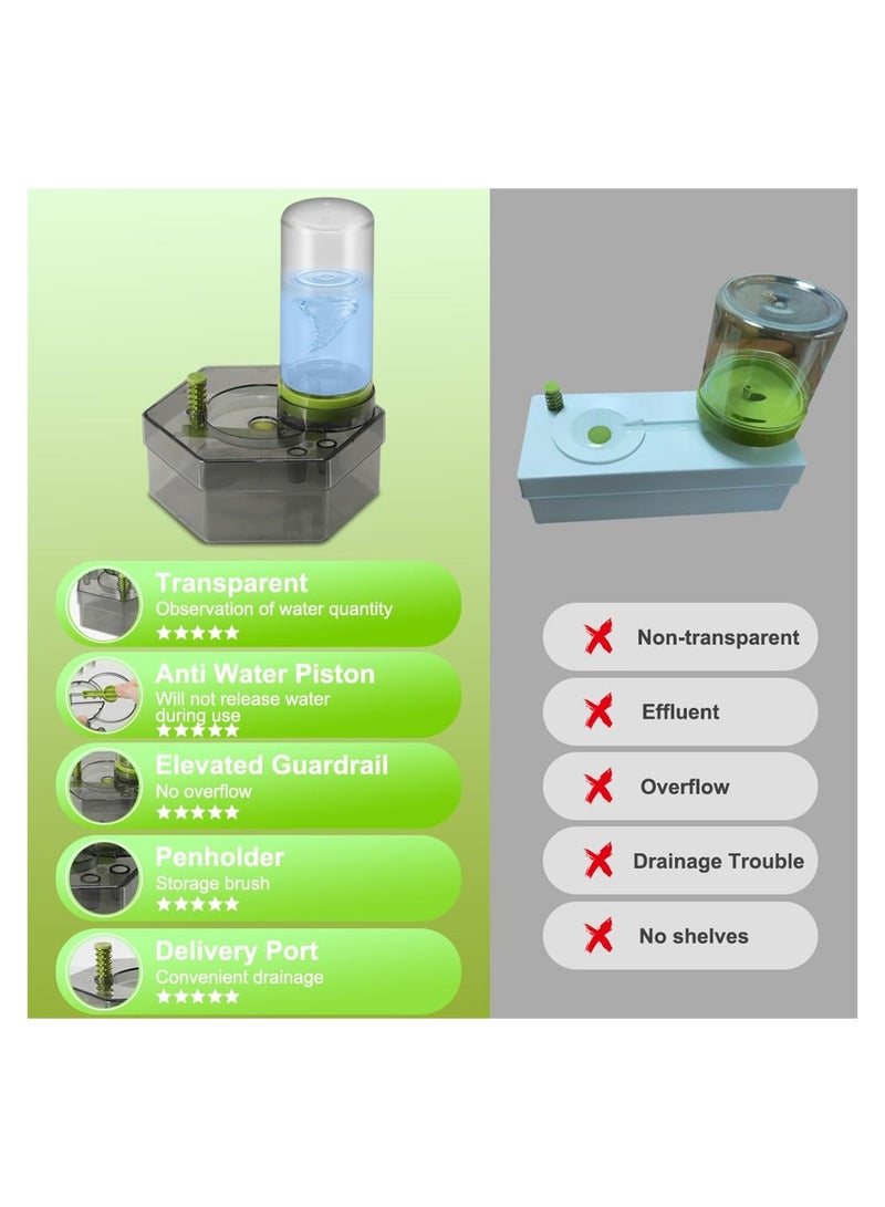 SYOSI Paint Brush Cleaner, Multifunctional Brush Rinser, Strengthen Water Recycling Brush Rinser, Brush Cleaner Tool for Acrylic, Watercolor, and Water-Based Paints - Image 3