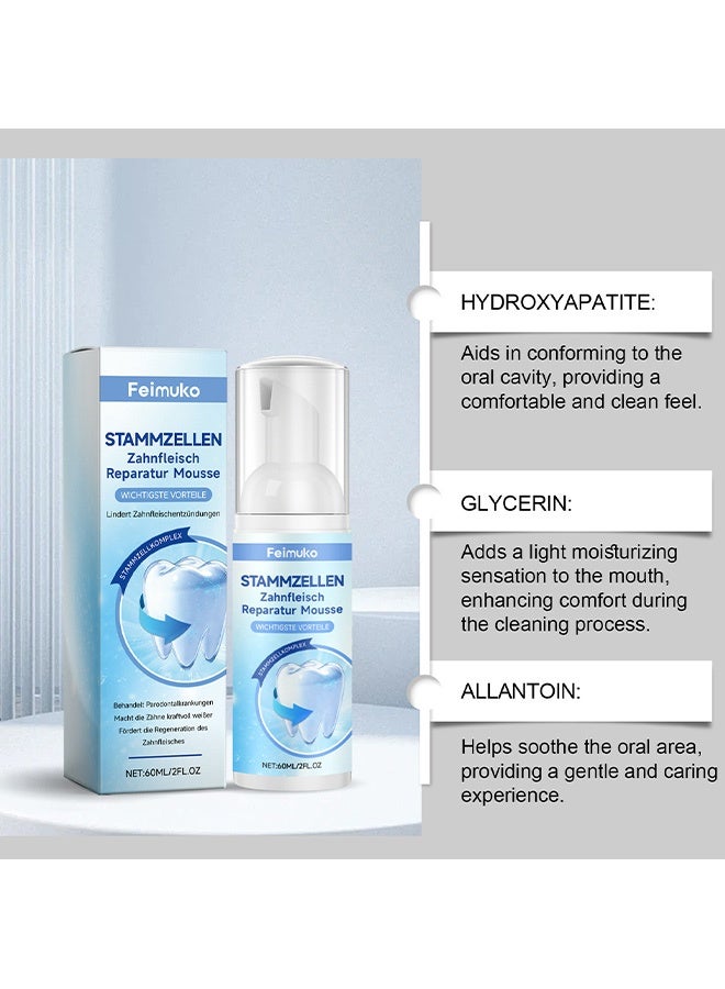 Feimuko Gum Care Tooth Cleaning Mousse - Gentle cleansing, protecting gums, cleaning teeth, freshening breath, purifying the mouth - Image 5