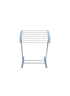PAVITYAKSH PAVITYAKSH Stainless Steel Towel Rack, Floor-Standing Multi-Functional Mobile Foldable Balcony Towel Stand, Save Space Rack for Drying Holder, Mini Cloth Rack, Indoor and Outdoor, Drying Holder  - Image 3