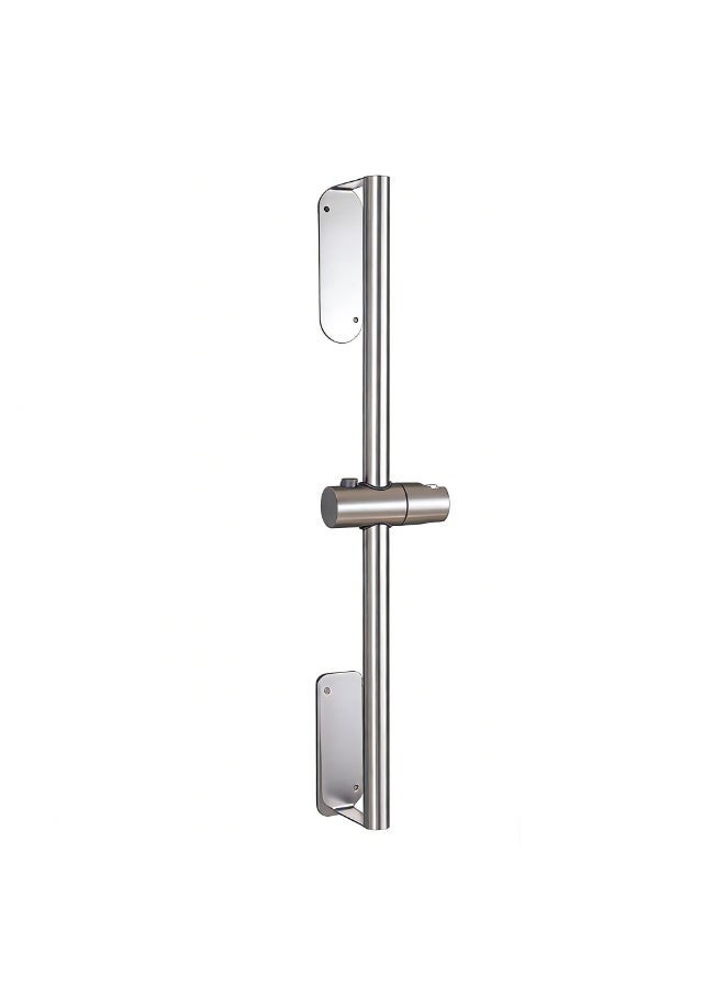 HASTHIP® Stainless Steel Shower Head Bracket 59cm, Sliding Shower Head Holder, No Drill Wall Mounted Shower Holder for 18-25mm Handle, Angle & Height Adjustable Handheld Shower Head Mount - Image 1