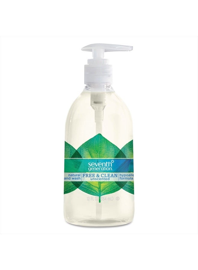 Seventh Generation Hand Wash, Free and Clear, 12 Ounce - Image 1