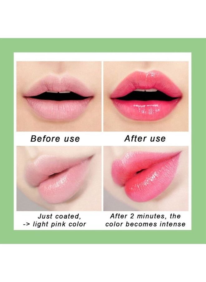Bestland - 5 Pack Aloe Vera Color Changing Lipstick, Long Lasting Moisturizing Temperature Color Changing Aloe Vera Lip Gloss Lip Balm, Green Lipstick that Turns Pink Magic lipstick Makeup (Aloe Vera Lipstick) - Image 1