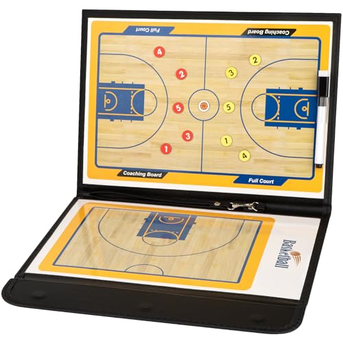 Keweis Basketball Coaching Board Coaches Clipboard Tactical Magnetic Board Kit with Dry Erase, Marker Pen and Zipper Bag (Basketball Board) (Basketball Coaching Board) (Basketball Coaching Board) - Image 1