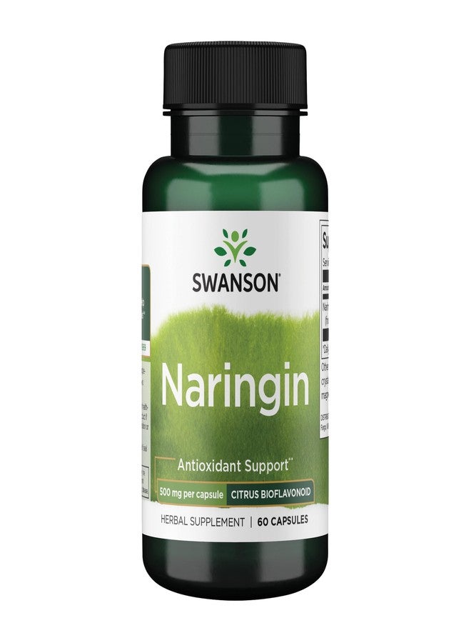 Swanson Naringin Citrus Bioflavonoid Antioxidant Supplement for Adults Seeking Enhanced Vitamin C Benefits - 500 mg (60 Capsules) - Image 1