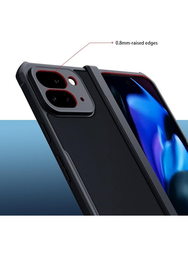 Compatible with Google Pixel 9 Pro Fold Case,Airbag Shockproof Shell,Back Transparent Lens Protective Folding Cover for Pixel 9 Pro Fold - Image 2