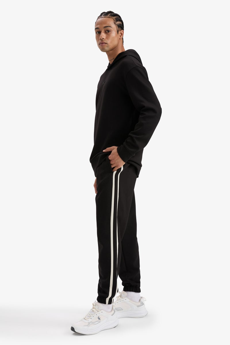 DeFacto Black Man DeFactoFit Standard Fit Scuba Diving Fabric Sports Joggers Casual - Image 2