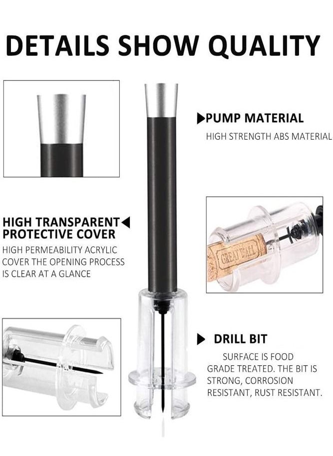 AMERTEER - Electric Wine Opener Set 4-in-1 Automatic Corkscrew Bottle Cap Open included Pourer and Vacuum Stopper - Image 1