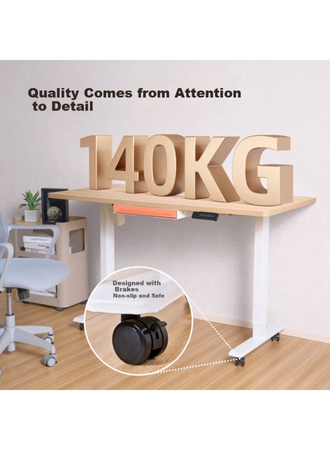 Brateck Universal Caster Wheels For Brateck Electric Height Adjustable Desk With Brake Mobile Universal Caster Wheels Apk10 - Image 2