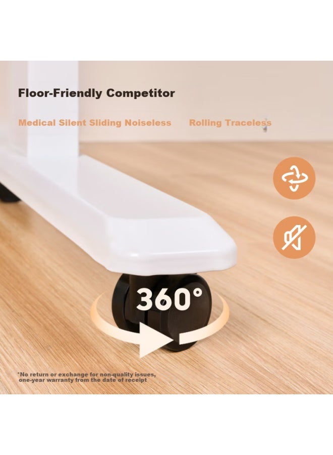 Brateck Universal Caster Wheels For Brateck Electric Height Adjustable Desk With Brake Mobile Universal Caster Wheels Apk10 - Image 3