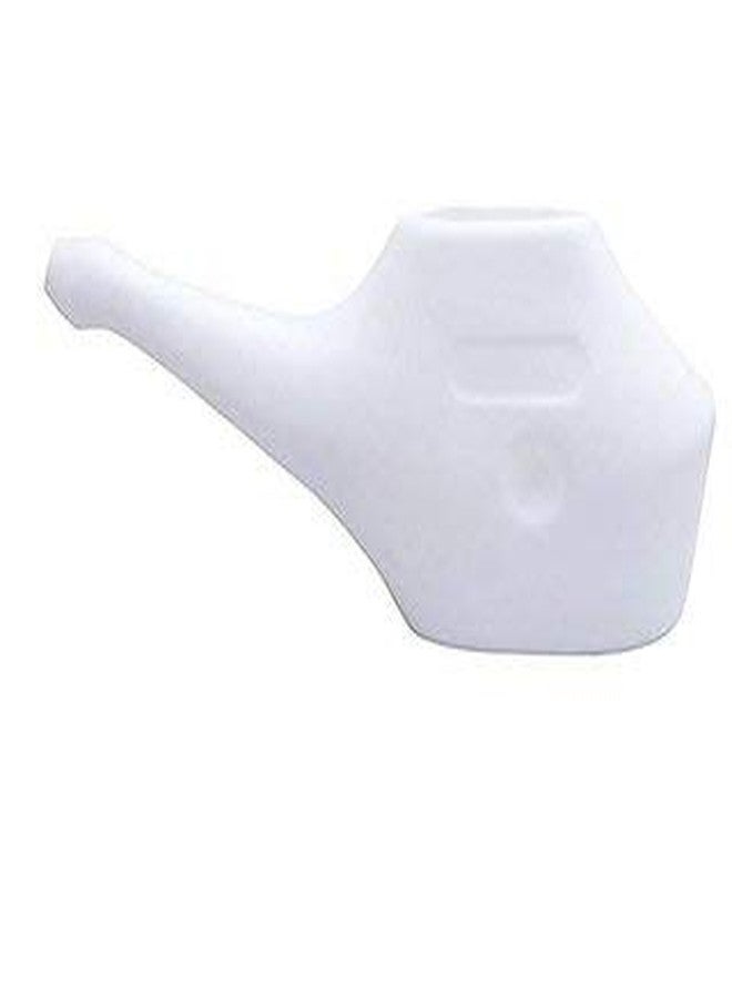 PrimeStore Durable Plastic Jal Neti Single POT with 10 Jal Neti Sachets, (White ) - Image 1
