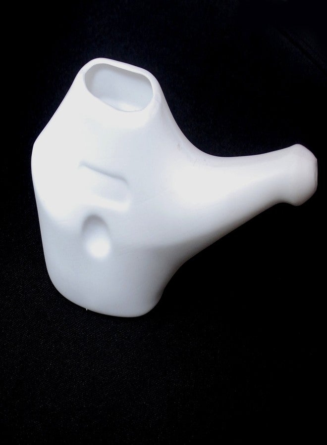 PrimeStore Durable Plastic Jal Neti Single POT with 10 Jal Neti Sachets, (White ) - Image 3