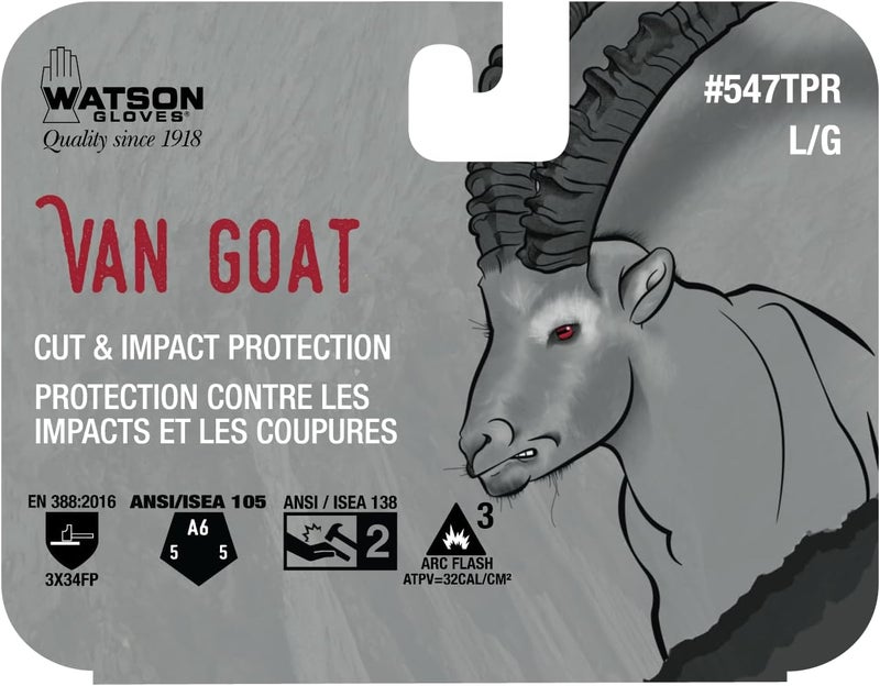 VAIGOAT Watson Gloves Heavy Duty Gloves - Oil & Water Resistant Goatskin Leather, Cut Resistant, Impact Resistant - Image 1