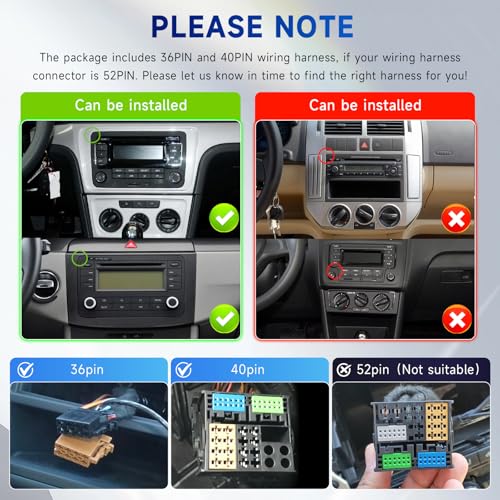 VECHTEL 4G+64G Android 15 Double Din Car Stereo for VW Volkswagen SEAT Skoda Jetta Golf Polo Touran Support Wireless Carplay Android Auto, 7 Inch Touchscreen VW Car Radio with GPS, WiFi, Bluetooth, FM, 32 EQ - Image 2