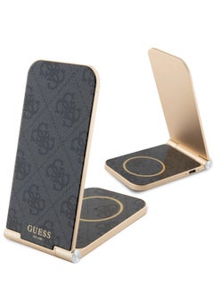 GUESS 15W Magnetic Foldable Desk Wireless Charger with Pattern - Black  - Image 5