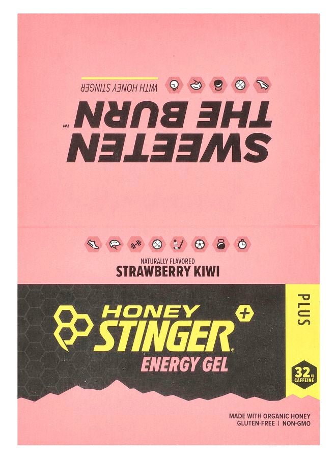 Honey Stinger Energy Gel Strawberry Kiwi 24 Packets 1.1 oz (31 g) Each