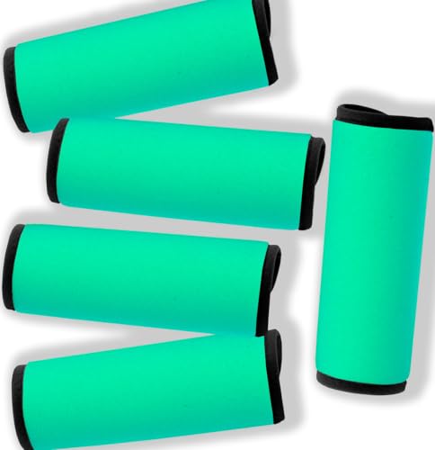 Gowraps Luggage Handle Wraps for Suitcases-Travel Suitcase Tags Identifiers Luggage Tags for Suitcases TSA Approved Travel Gifts for Traveler Women (Turquoise) - Image 1