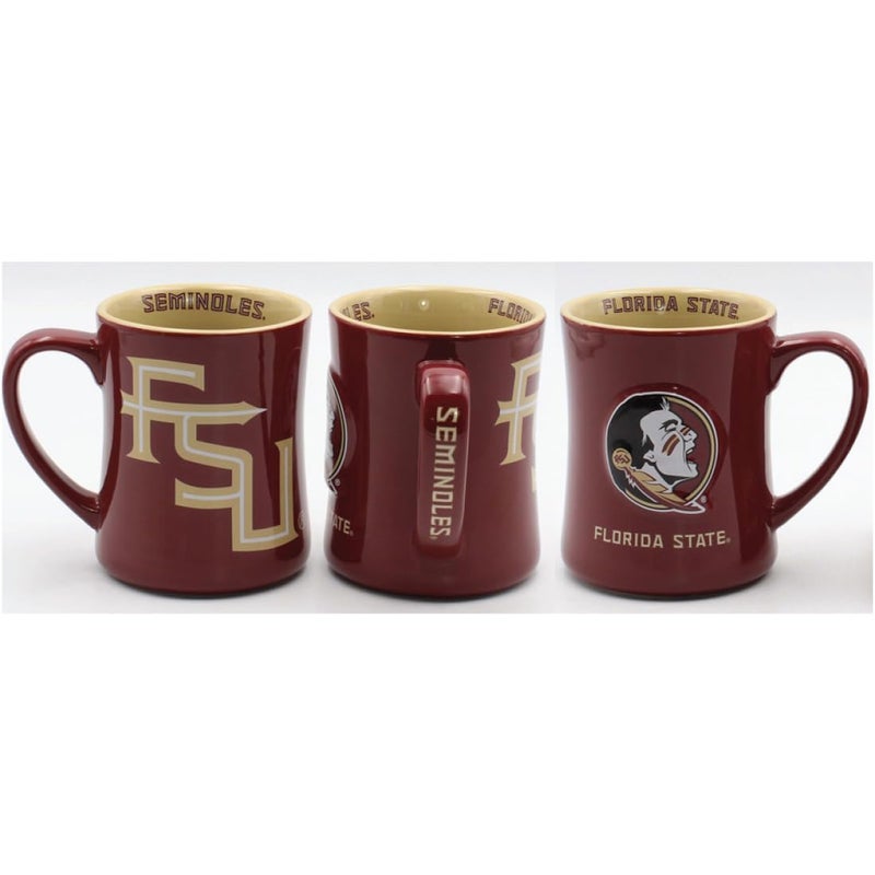 Ceramic 16 Oz Relief (3D) Mug (Florida State)