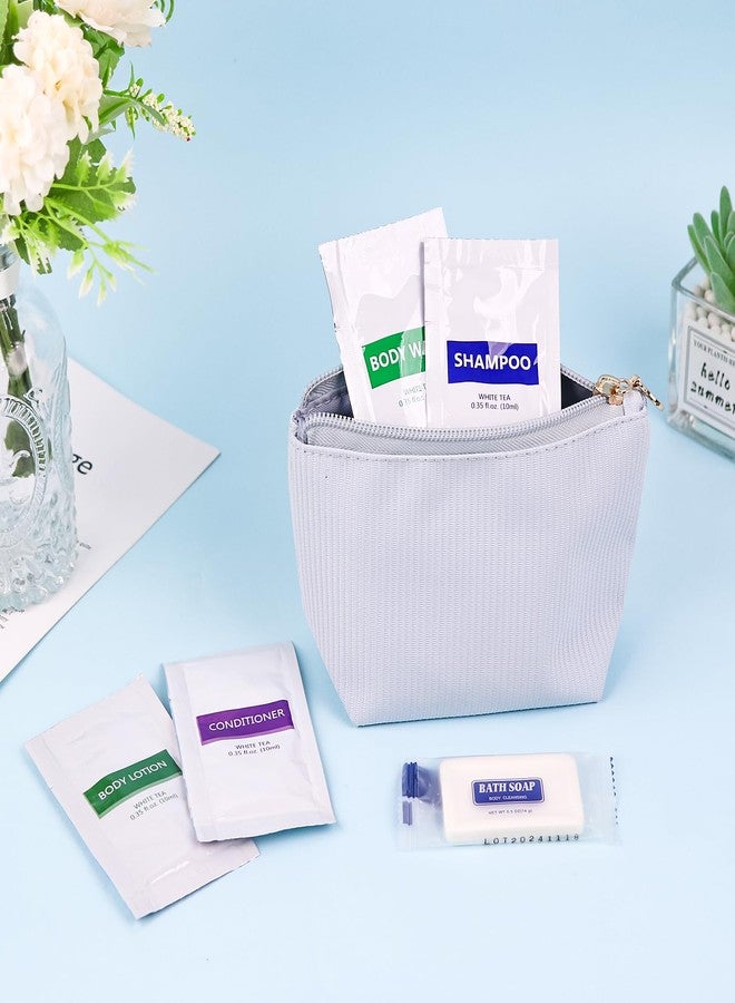 HQSLsund مجموعة مستلزمات الحمام للسفر بحجم كبير 5 في 1 (100 قطعة) مجموعة من 5 قطع: 20 قطعة حجم سفر جل استحمام، 20 قطعة شامبو فندقي، 20 قطعة بلسم مصغر، 20 قطعة لوشن للجسم، 20 قطعة صابون بار، إمدادات ضيافة مصغرة بالجملة - Image 5