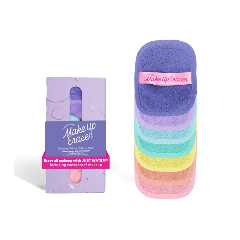 Makeup Eraser The Original MakeUp Eraser 7-Day Set, Erase All Makeup with Just Water, Including Waterproof Mascara, Eyeliner, Foundation, Lipstick, Sunscreen, and More! Dewy Glow, 7ct. - Image 1