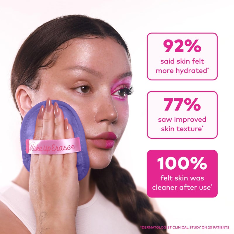 Makeup Eraser The Original MakeUp Eraser 7-Day Set, Erase All Makeup with Just Water, Including Waterproof Mascara, Eyeliner, Foundation, Lipstick, Sunscreen, and More! Dewy Glow, 7ct. - Image 5