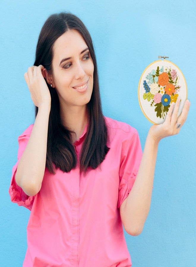 DIAMOND DOTZ Kits - Embroidery Romantic Rose Bouquet: Beautiful Embroidery Kit for Beginners and Adults to Create Stunning Rose Designs, Perfect Starter Embroidery Kits for Adults - Image 3