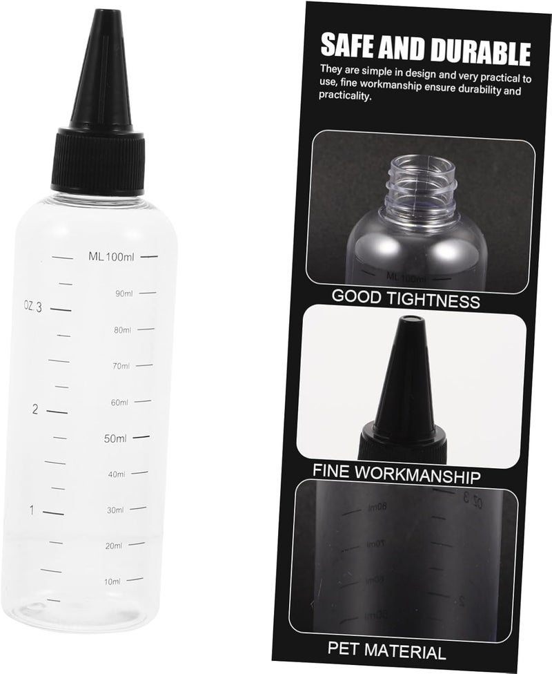 MAGICLULU 10pcs 100ml Graduated Dropper Bottles with Black Screw Caps Squeezable Liquid Dispensing Bottles for Travel Essential Oils and Personal Care - Image 3