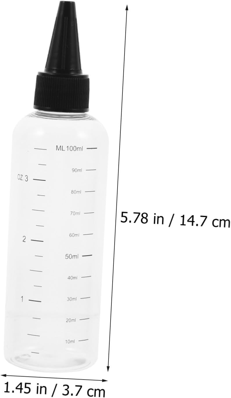 MAGICLULU 10pcs 100ml Graduated Dropper Bottles with Black Screw Caps Squeezable Liquid Dispensing Bottles for Travel Essential Oils and Personal Care - Image 2