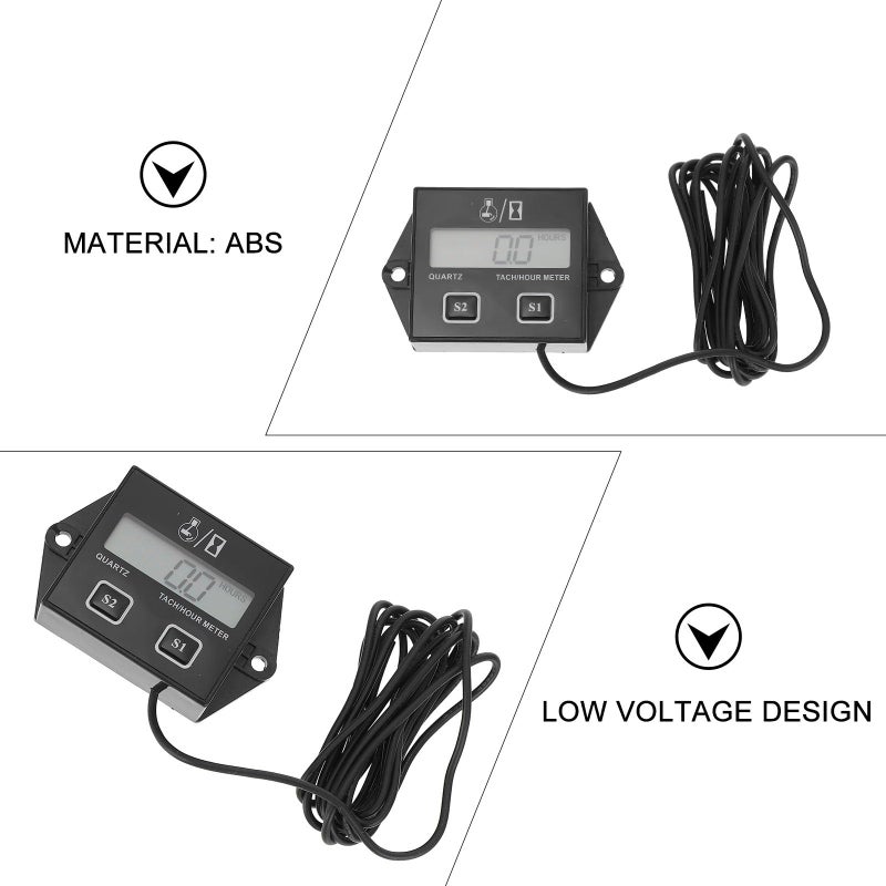 عداد رقمي حثي لمحركات 2 و 4 أشواط، المناشير، الدراجات النارية، جزازات العشب، شاشة LCD عرض - Image 4