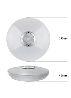 XiuWoo 33cm 36W RGB LED Ceiling Light with Bluetooth Speaker,Cool Warm White Color Changing Ceiling Lamp with App and Remote Control,Waterproof Ceiling Lights for Bedroom Bathroom  - Image 3