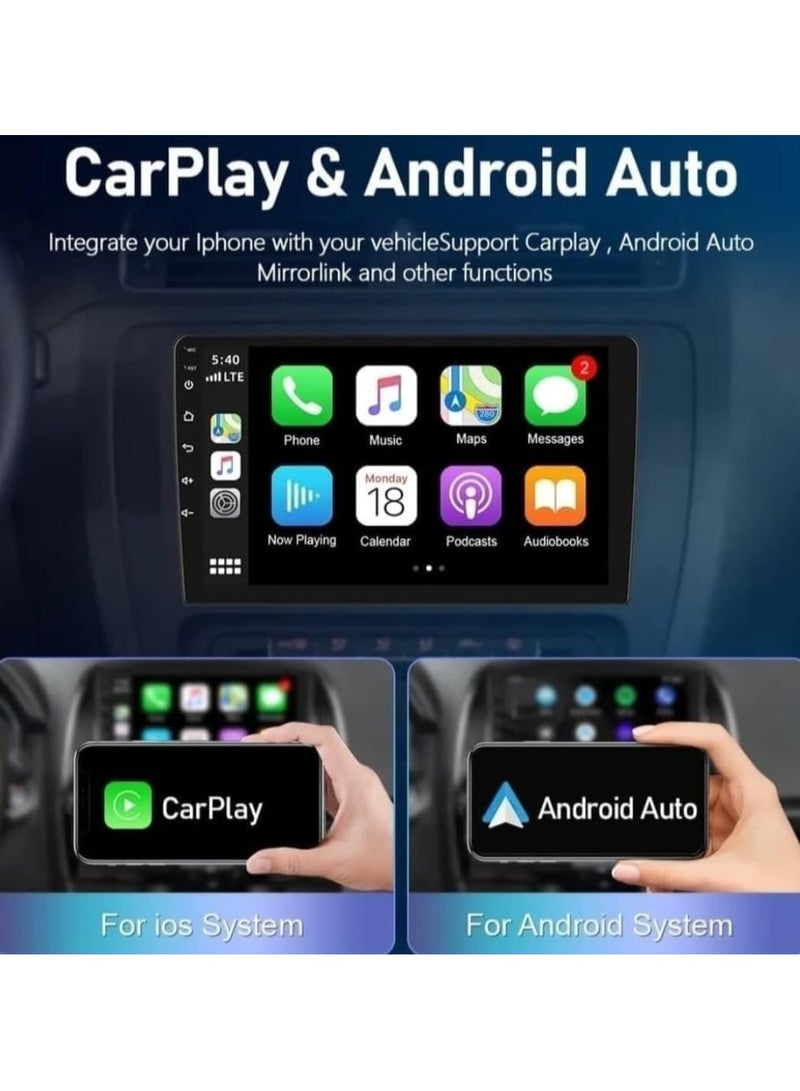 Vierex Android Car Stereo For Toyota Land Cruiser Prado 2014-2017 Car Radio For Prado 8GB RAM 128GB ROM 4G Support Apple Carplay Android Auto Wireless Touchscreen AHD Camera Included Wifi USB QLED - Image 3