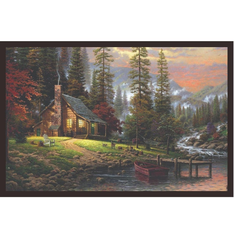 Mad Masters Tree Scenery Framed Photo Wall Hanging Home Decor Painting for Living Room Bedroom Decoration 18 x 12 InchPaper - Image 1