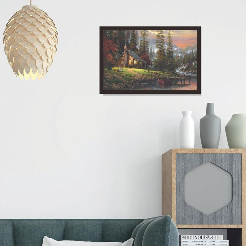 Mad Masters Tree Scenery Framed Photo Wall Hanging Home Decor Painting for Living Room Bedroom Decoration 18 x 12 InchPaper - Image 5