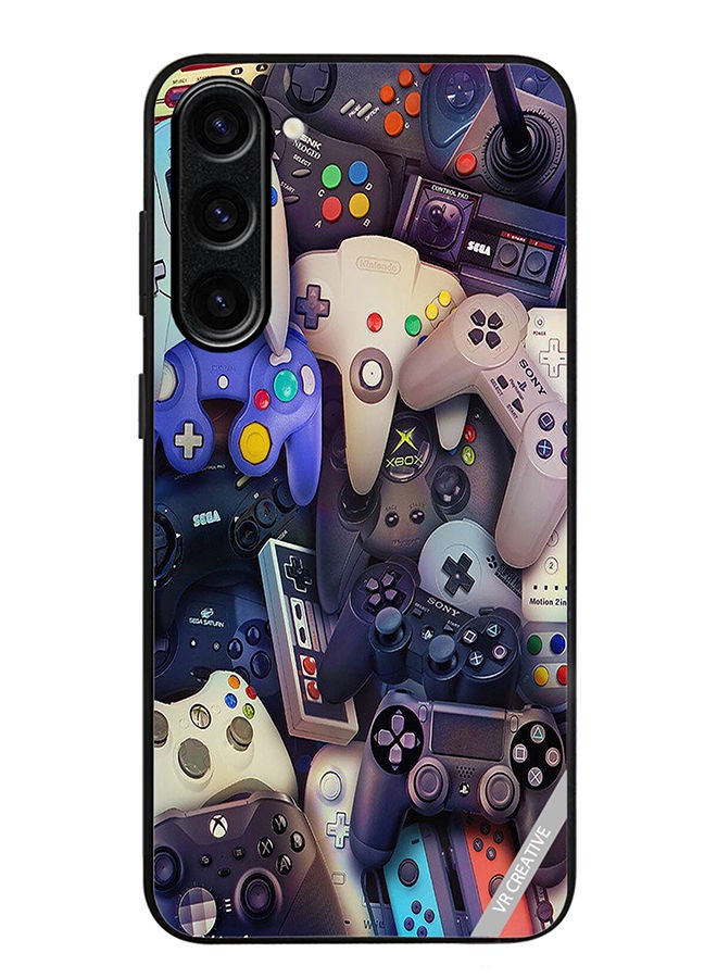 VR CREATIVE Protective Case Cover For Samsung Galaxy S23 Plus Remote Controls Design Multicolour - Image 1