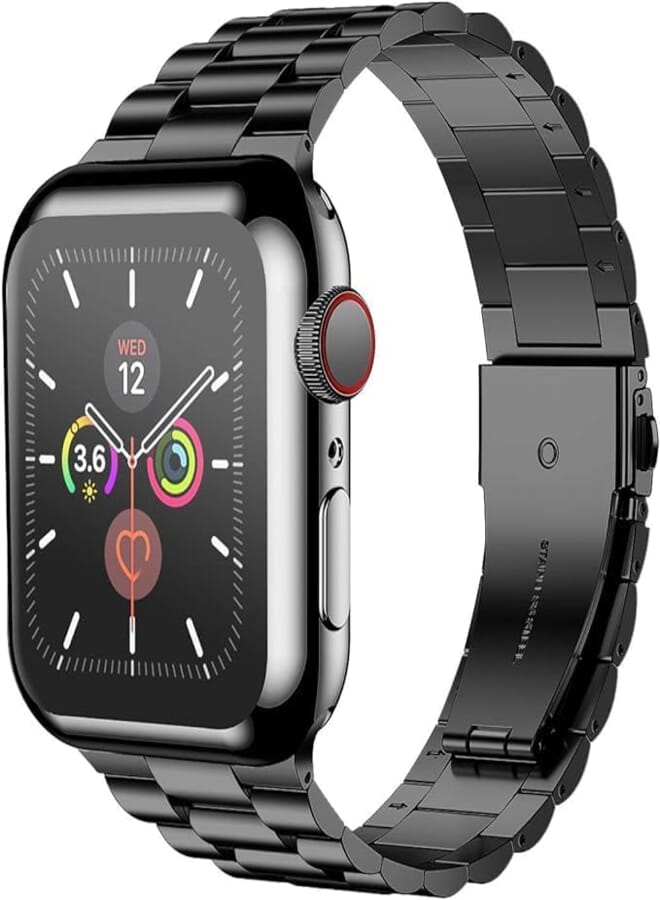 Next Next Store 38mm iWatch Band with Screen Protector, [Upgraded Version] Stainless Steel Replacement Strap for iWatch Series 1/2/3
