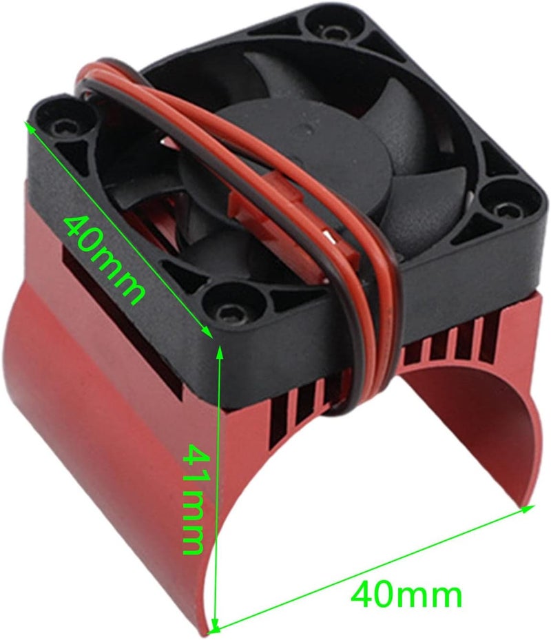 klarako 42mm Motor Heat Sink 4274 4282 Motor Replace Parts Radiator Cooling Fan for Typhonrc Model Car Upgrade Parts , Red - Image 3