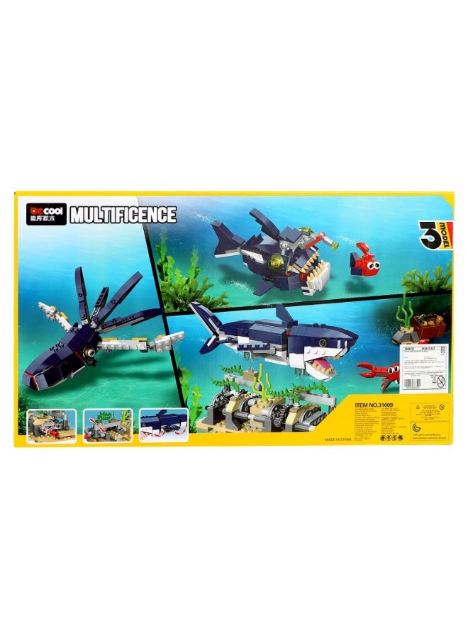 Trenzo 3D Dinosaur-Shark Building Kit - 388 Piece Building Kit - Image 3