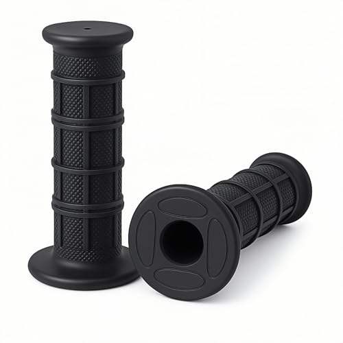 AuryngMD 78 Dirt Bike Grips for CRF KX KLX YZ YZF RM 125 250 450AntiSlip Soft Rubber Handlebar Grips for Pit Bike Motocross OffRoad Mini Bike 22mm Left 24mm RightBlack - Image 1