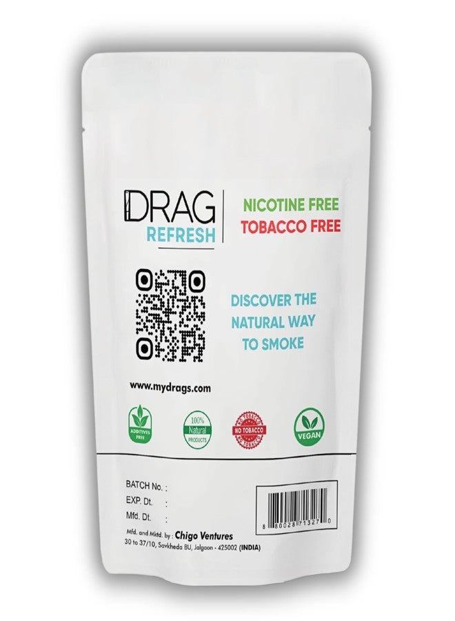 Drag Herbal Smoking Blend - Drag (Blend of Exotic Flowers and Herbs) 30grams (1 oz) (Refresh) - Image 2